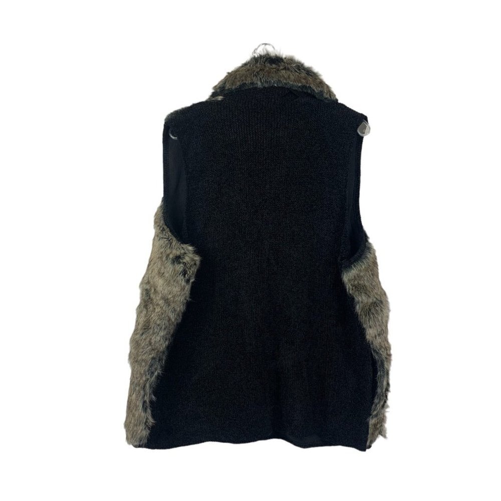 Lisa International Women's Fuzzy Front Warm Vest - Picture 2 of 7